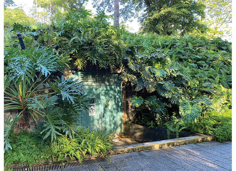 Entrance to the Battlebox at Fort Canning, 2022. It is currently a museum and tourist attraction. Photo by and courtesy of Jimmy Yap.
